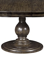 Elegantly Turned Wood Pedestal Table Base
