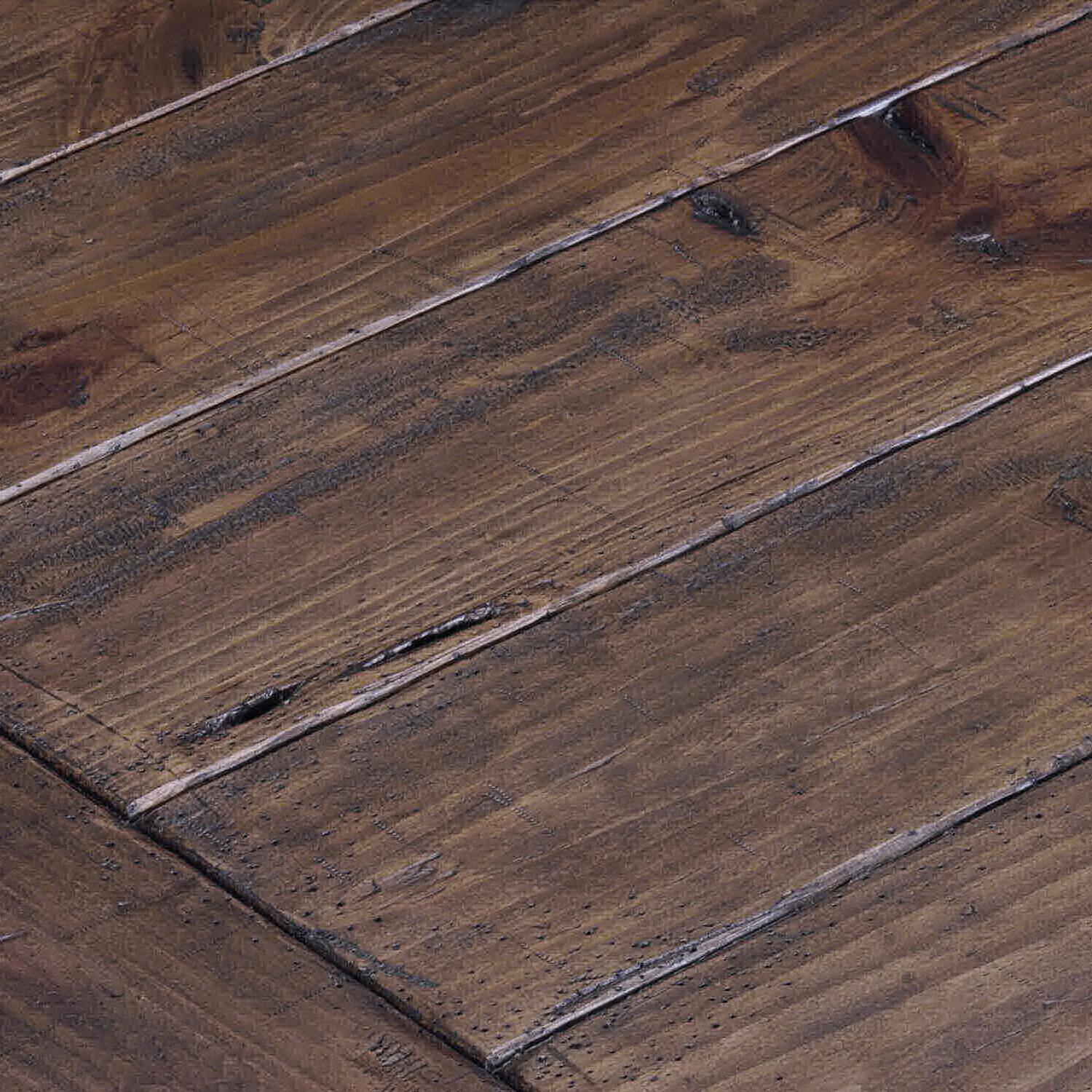 Slightly Distressed Slat-Finished Pine  