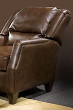 Push Back Chair with Attached Pillow Back