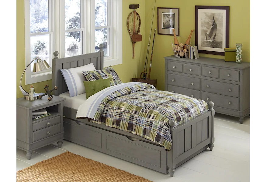 Lake House Full Kennedy Trundle Bed by NE Kids at Stoney Creek Furniture 