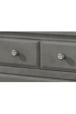 Wooden Drawer Pulls with Brushed Metal Insert