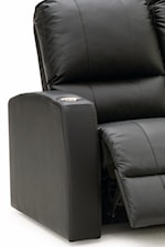 Track Arms With Inset Beverage Holders Offer a Convenient Place to Hold Your Drink While You Relax and Lounge