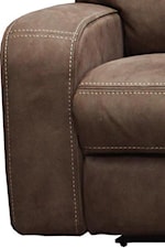 Carolina Living Polaris Contemporary Dual Power Reclining Loveseat with Power Headrests and USB Charging Ports