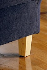 Exposed Wood Leg, Available in Natural (shown) or Espresso Finish