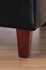 Exposed Wood Leg, Available in Natural or Espresso (shown) Finish