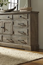 Dresser with Door Storage