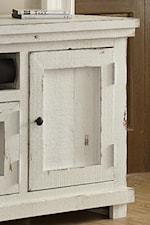 Thick Solid Pine Topped Media Console