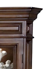 Paneled Side and Top Accented with Bold Top Moulding