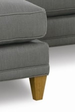 Smooth Tapered Legs with a Light Finish