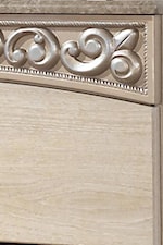 Curving Friezes with Deeply Carved Scroll Motifs at Top Edge of Cases