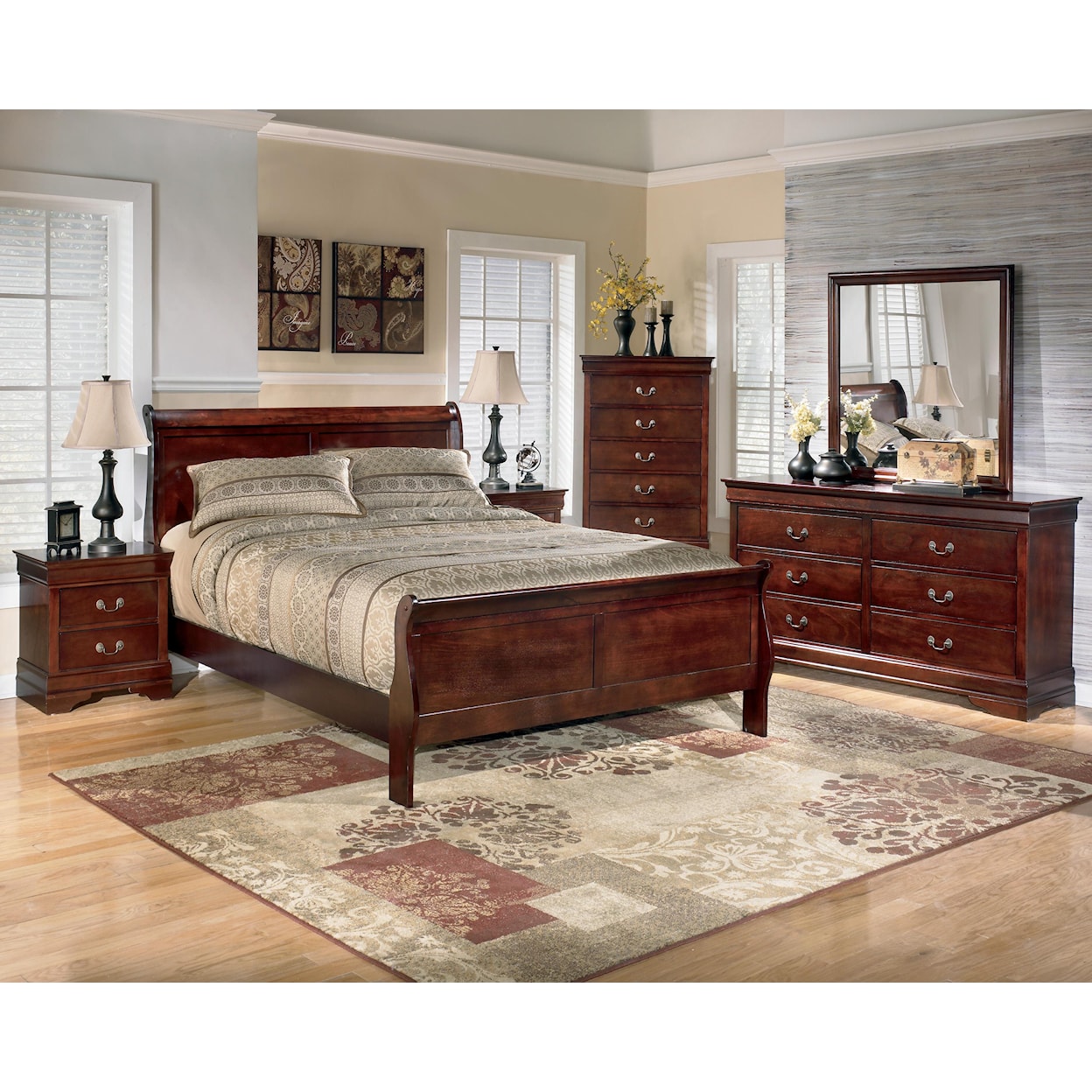 Ashley Signature Design Alisdair 3 Piece Queen Bedroom Group