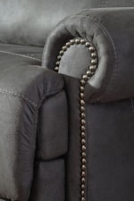 Rolled Arms with Nailhead Trim