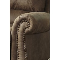Curved Roll Arms with Nailhead Trim