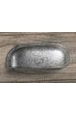 Antique Pewter Finished Drawer Pulls Appointed on Select Drawers