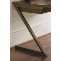 The Use of Metal and Bold Architectural Shapes Add Contemporary Styling to the Room
