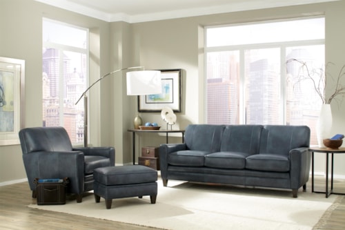Leather Stationary Living Room Group