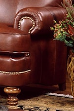 Rolled Arm Detail - Shown with Nailhead Trim