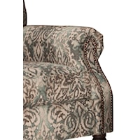 Stylish Rolled Arms with Nailhead Trim