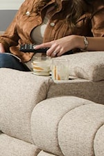 Convenient Cup-Holders Create the Casual Atmosphere of a High-Style Movie Theater, While a Hidden Storage Console Beneath the Armrest Provides a Way to Store Remotes and Magazines