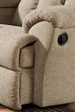Plush Padded Cushions Add Comfort to Arms While Gently Padded Footrests Relax Weary Feet
