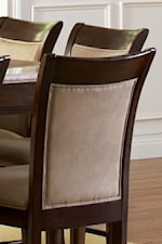 Picture Frame Seat Backs with Bonded Leather Upholstery