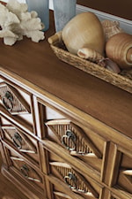 Reeded Bamboo Drawer Fronts Provide a Visually Pleasing Presentation