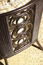 Exposed Wood Accents on Upholstery Pieces Add Visual Interest and a Beautiful Blend of Traditional and Tropical Styling 