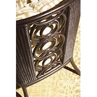 Exposed Wood Accents on Upholstery Pieces Add Visual Interest and a Beautiful Blend of Traditional and Tropical Styling 