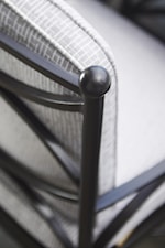 Tommy Bahama Outdoor Living Pavlova Customizable Aluminum Swivel Lounge Chair with Decorative Ball Finials