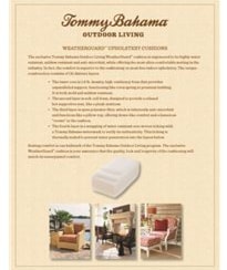 Weatherguard Cushion Info