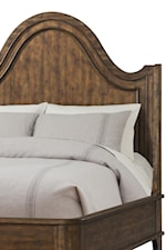 Large Scale Curve on Headboard Makes Statement in Bedroom