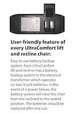 Each Recliner Features a Back-Up Battery System