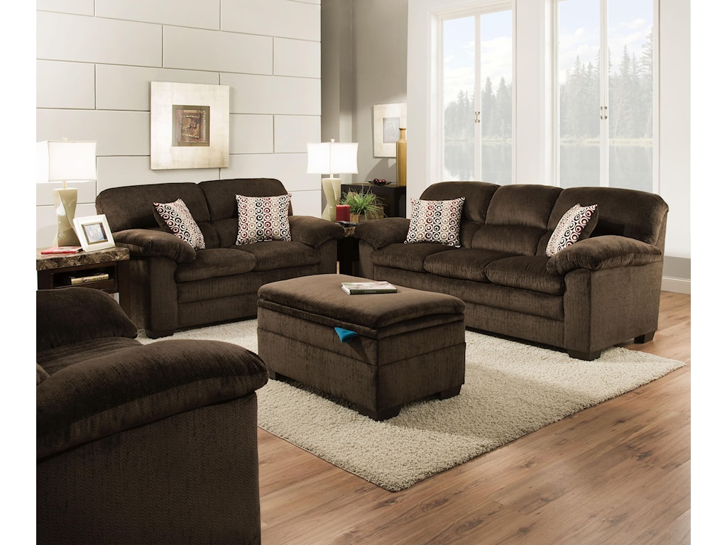 Stationary Living Room Group By United Furniture
