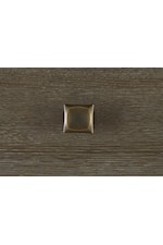 Brass-Finished Square Knobs