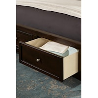 Footboard Storage Option Available in Select Bed Sizes