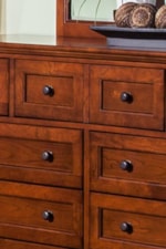 Drop Front Dresser Drawer with Molding Detail