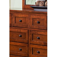 Drop Front Dresser Drawer with Molding Detail