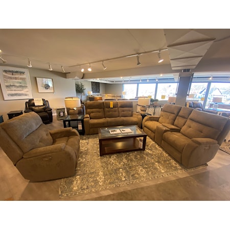 Power Reclining Sofa, Loveseat with Console, and Recliner with Headrest (SOLD AS SET ONLY)
$6,999 or $244/mo for 36 months
*limited quantities*
