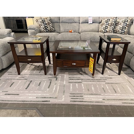 Cocktail Table, End Table, and Chairside Drawer Table (SOLD AS SET ONLY)
$399 *limited quantities*