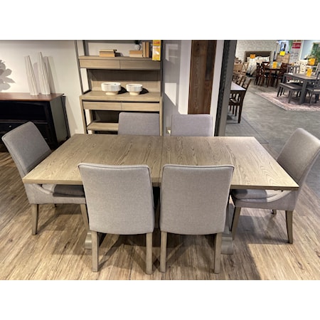 Dining Room Table with 6 Upholstered Chairs and 60'' Sideboard (Not Pictured) (SOLD AS SET ONLY) $2,499 or $105/mo for 36 months) *limited quantities*