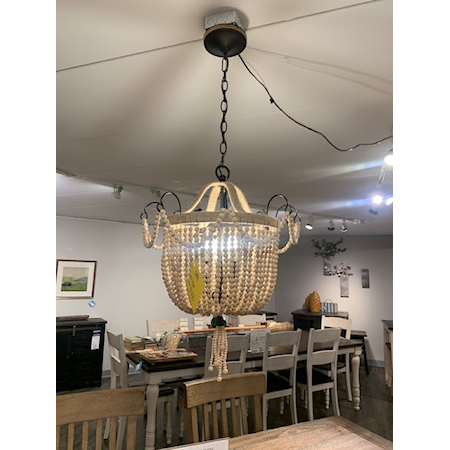 BEADED LIGHT FIXTURE