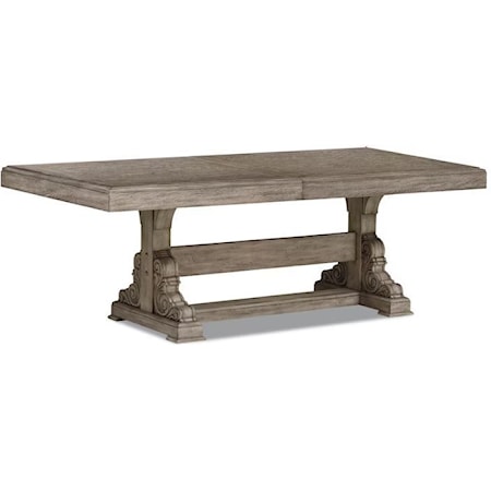 72-108 Trestle Table w/2-18" Leaves