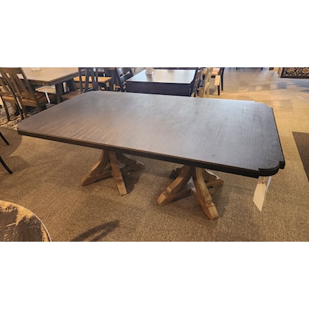 HOO-5280-75004
Rectangular Pedestal Table Top w/2 Leaves

HOO-5180-75003
Light Table Base