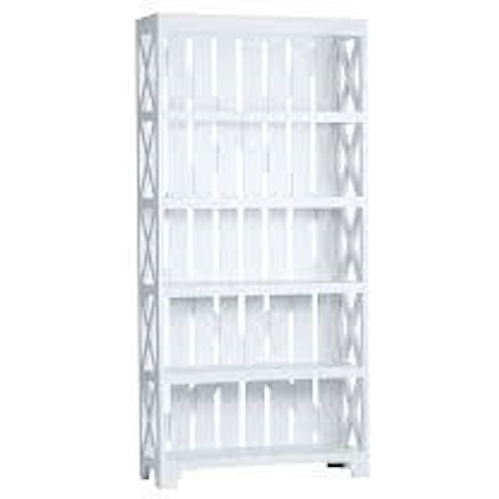 42x15x89 Slat Back Bookcase