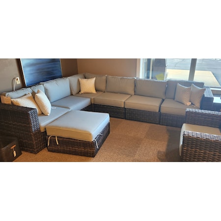 6pc. Outdoor Sectional