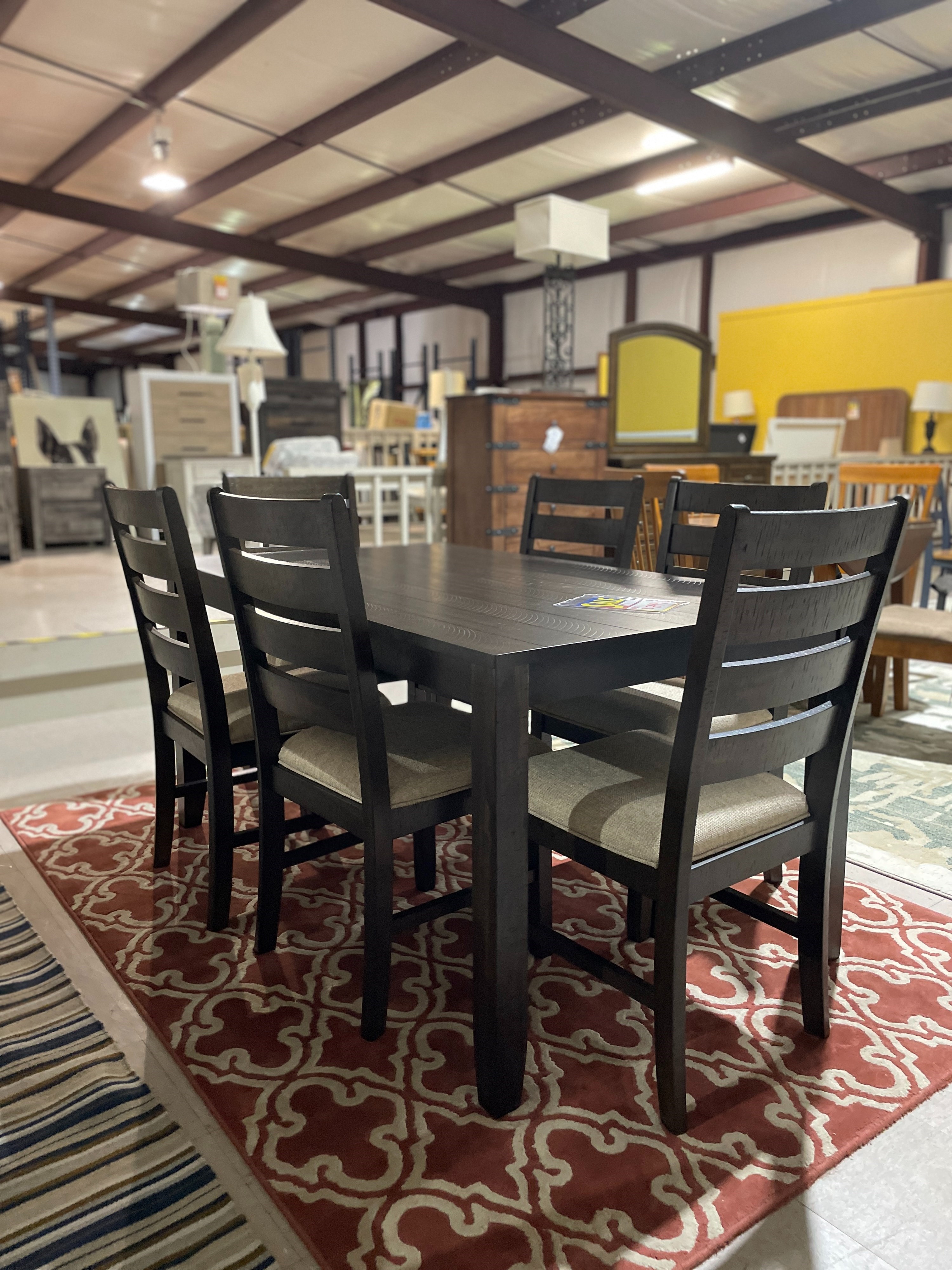 Contemporary 7-Piece Dining Room Table Set
Rokane Collection by Signature Design by Ashley