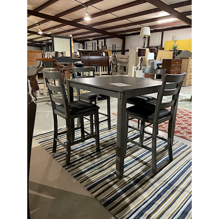 Ashley Furniture Bridson Counter Height Dining Table and 4 Bar Stools Set