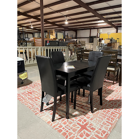 Ashley Furniture Kimonte Rectangular Dining Room Table with Four Chairs