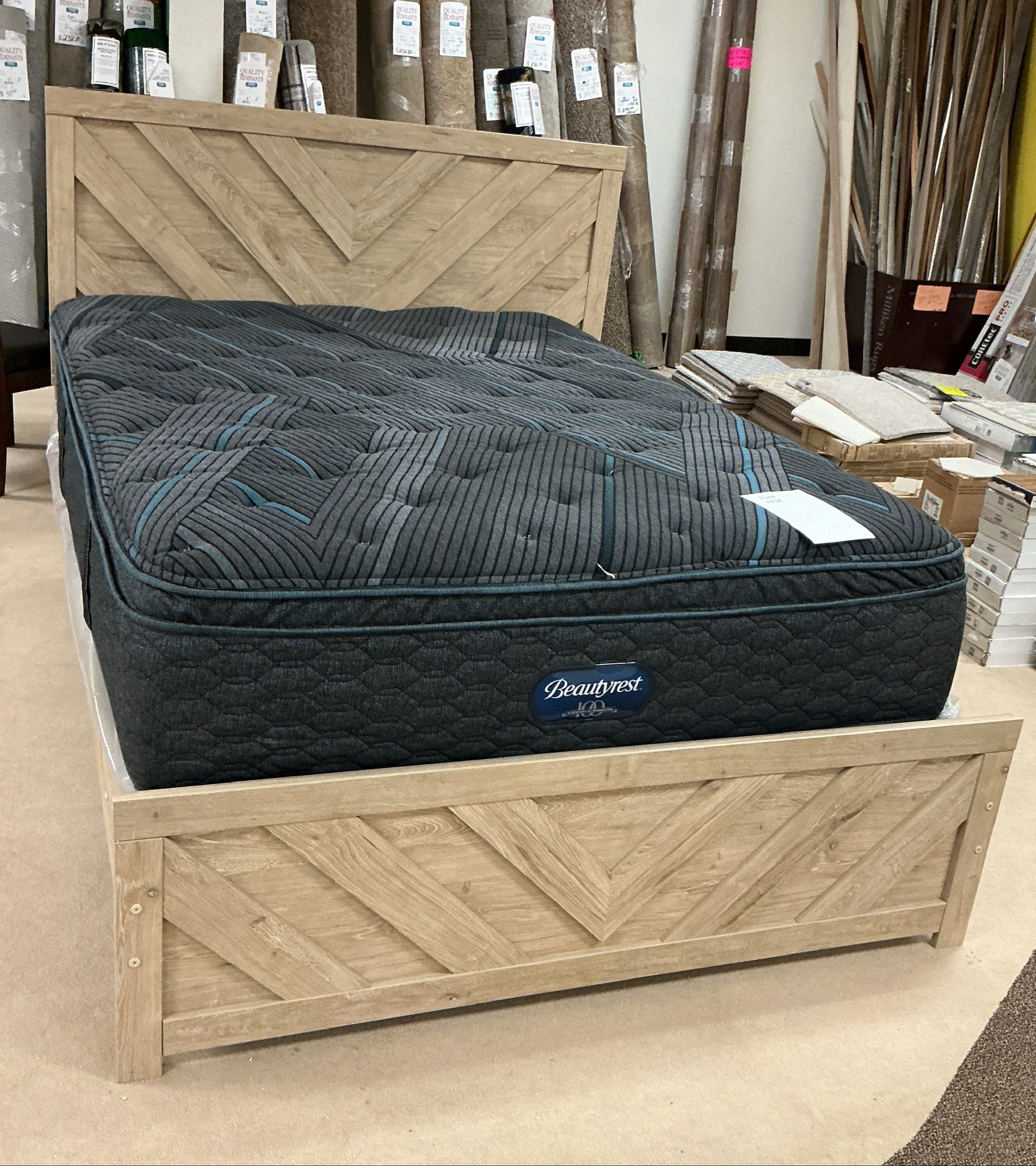 Ashley Furniture Queen Bed. Mattress not included.