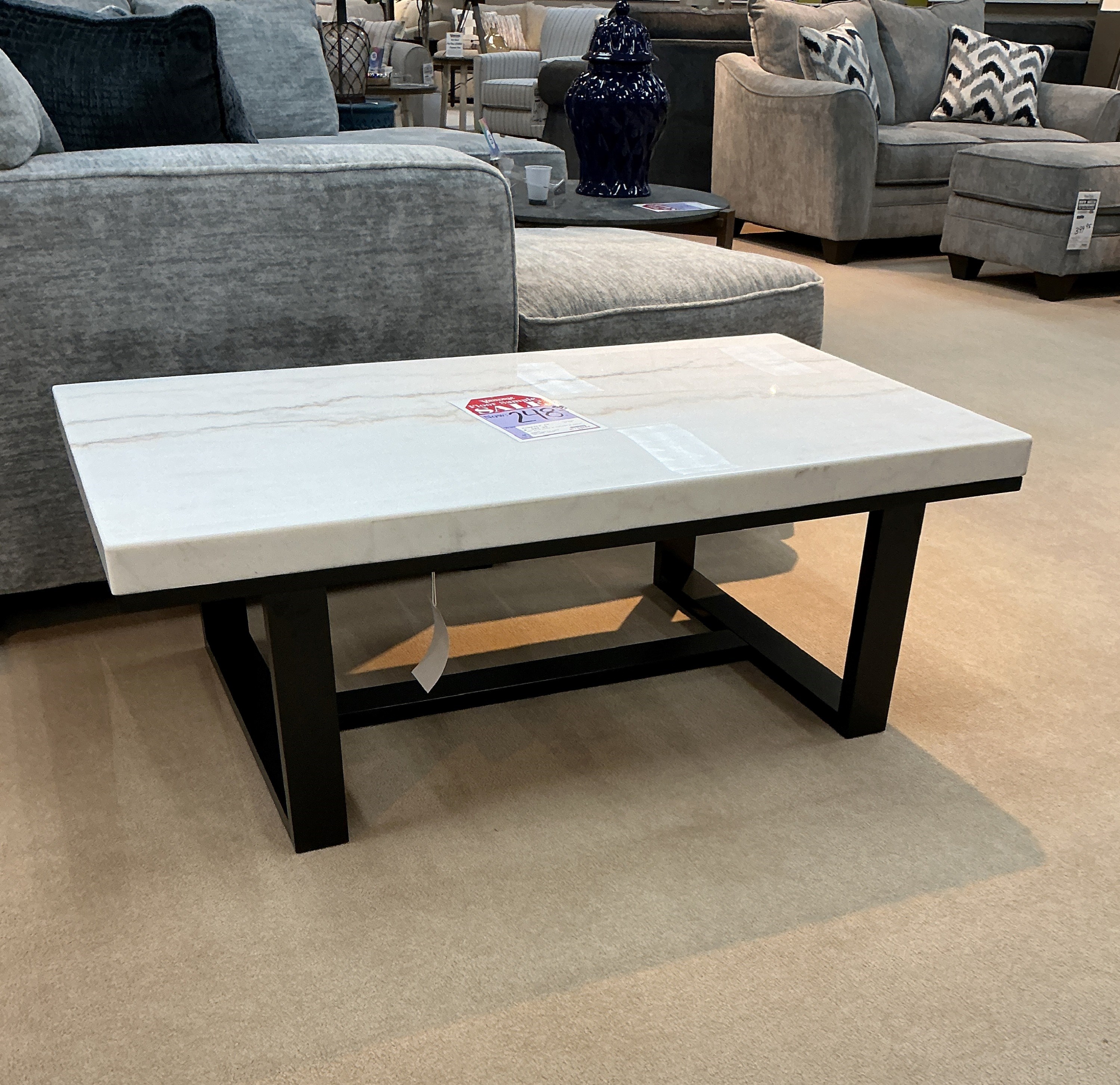 Marble Look Cocktail Table